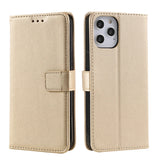 Solid Color PU Leather Case for iPhone | Magnetic, Card Pocket, Dual Layer
