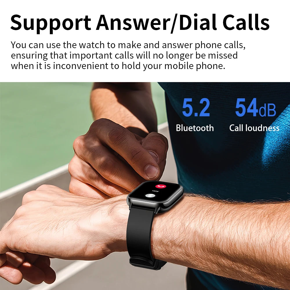KUMI KU6 Smart Watch | Fitness Tracker, Heart Rate, Android/iOS
