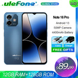 Ulefone Note 16 Pro Smartphone | 720x1600 HD+, 50MP Front, 8MP Rear, Fast Charge