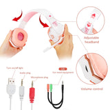 LED Wired Gaming Headphones | Active Noise Cancellation, Dual Drivers