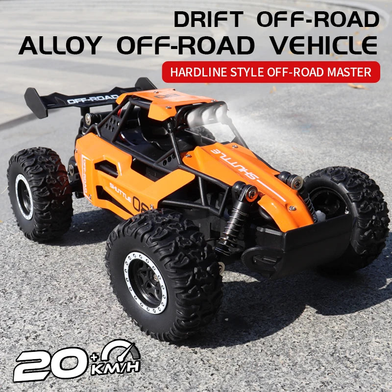 Off-Road Electric RC Car | 40m Range, Metal, 24.5x14.5x9.5cm