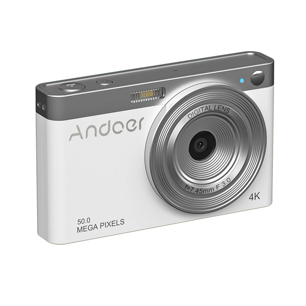 50MP 4K Digital Camera | 16x Zoom, Face Recognition, 2.88"
