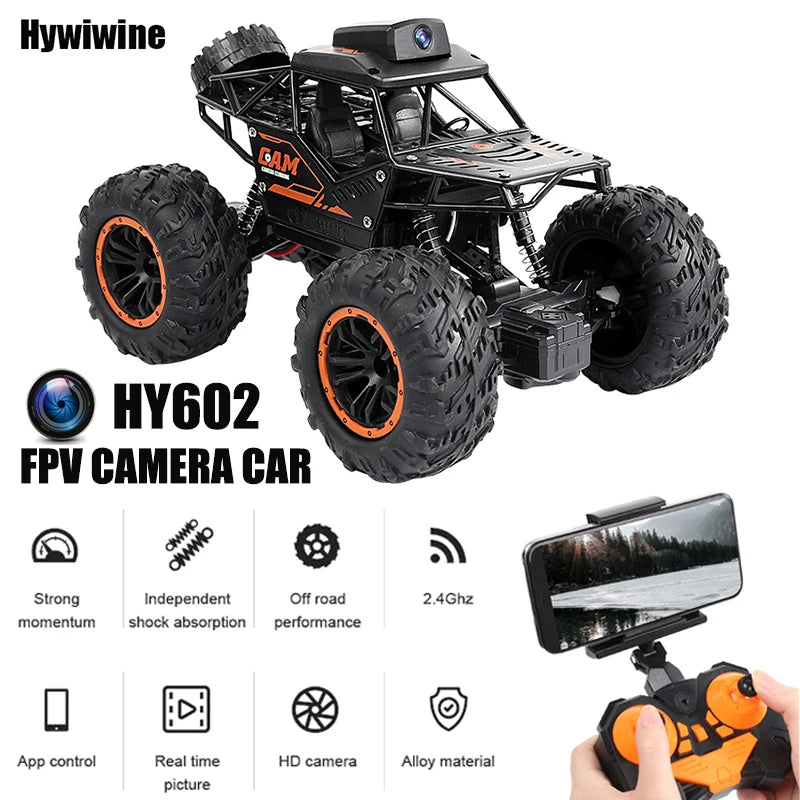 RC Car with HD 720P WiFi FPV Camera | 30m Range, Metal Construction