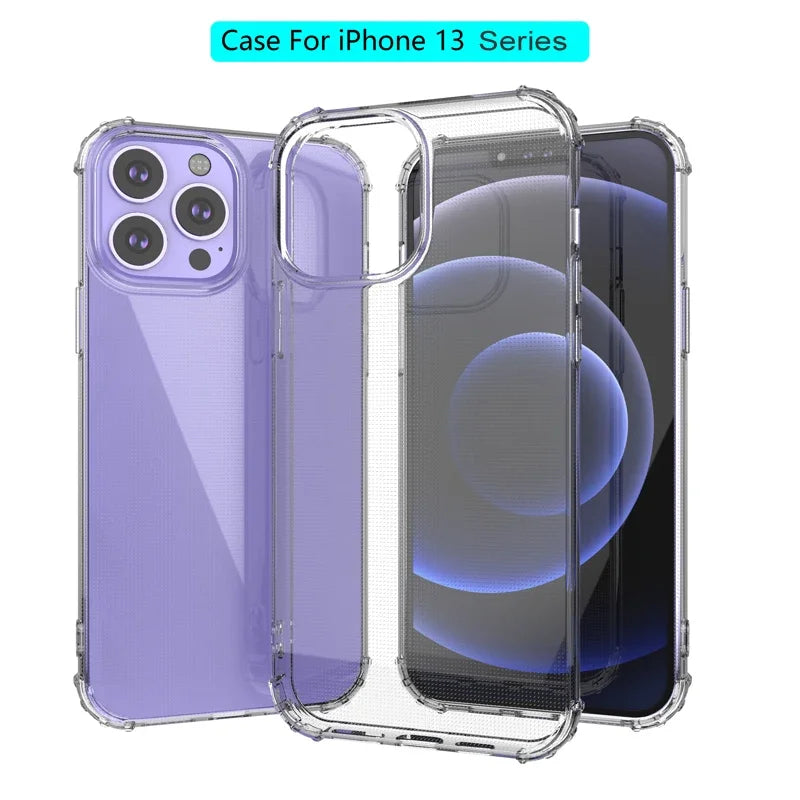 Shockproof Transparent Silicone Case for iPhone | Bumper, Thin TPU