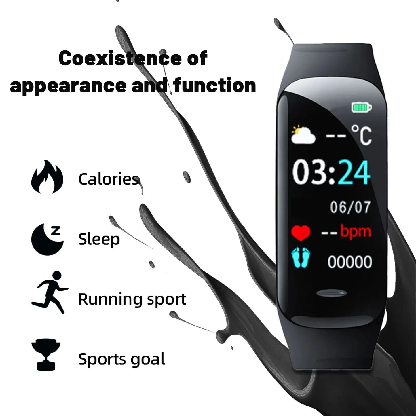 Smart Watch Color Screen Pedometer Multi Motion Mode Information