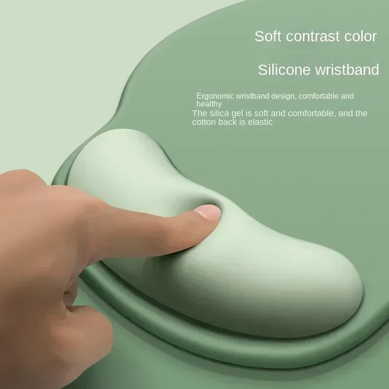 Ergonomic Mouse Pad with Wrist Rest - Premium Silicone Support