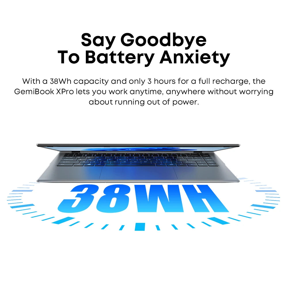 CHUWI GemiBook XPro 14 inch UHD Laptop | 3.4GHz Turbo, Gaming, Expandable Storage