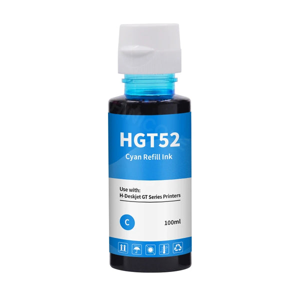 HINICOLE HP Inkjet Dye Ink Refill Kit | GT51 GT52, 100ml, 4 Colors