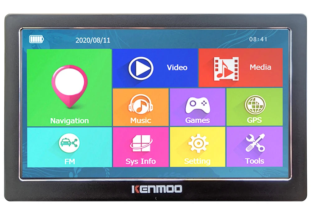 7" HD GPS Portable Navigator | Touch Screen, FM, Compact