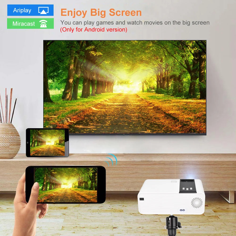 ThundeaL HD 720P LED Mini Projector | 3200 Lumens, 30-200 Inch