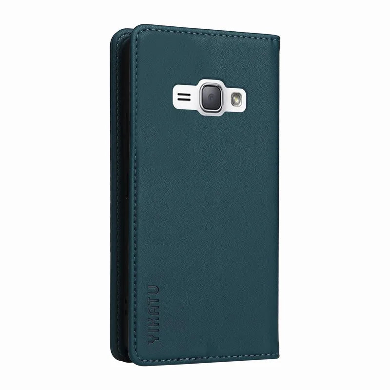 Flip Leather Case for Samsung Galaxy | Floral, Lanyard, Card Slots