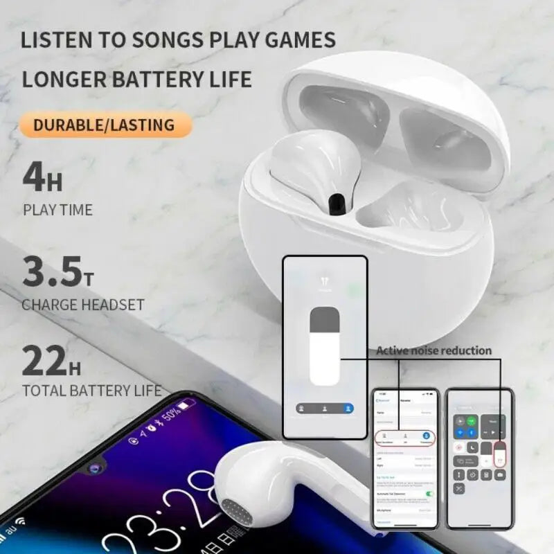 Air Pro Bluetooth Earphones | Active Noise Cancellation, ABS