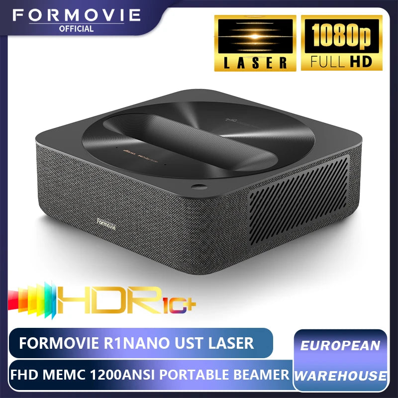 1080P HD Portable Home Theater Projector | Wireless, HDMI, Lightweight