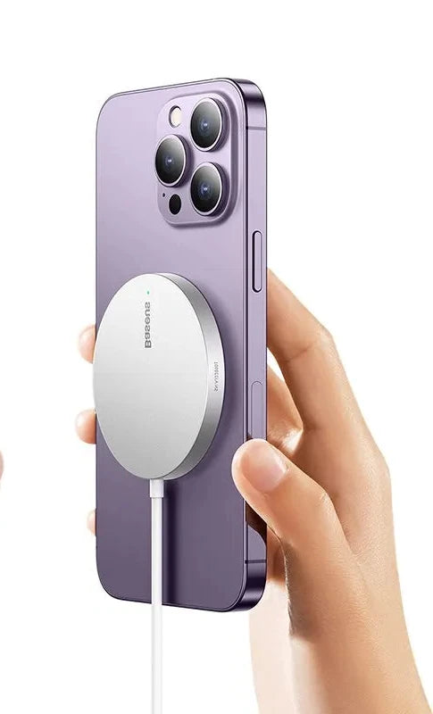 Baseus 15W Fast Wireless Charger for iPhone 15 14 AirPods | Magnetic, Type C