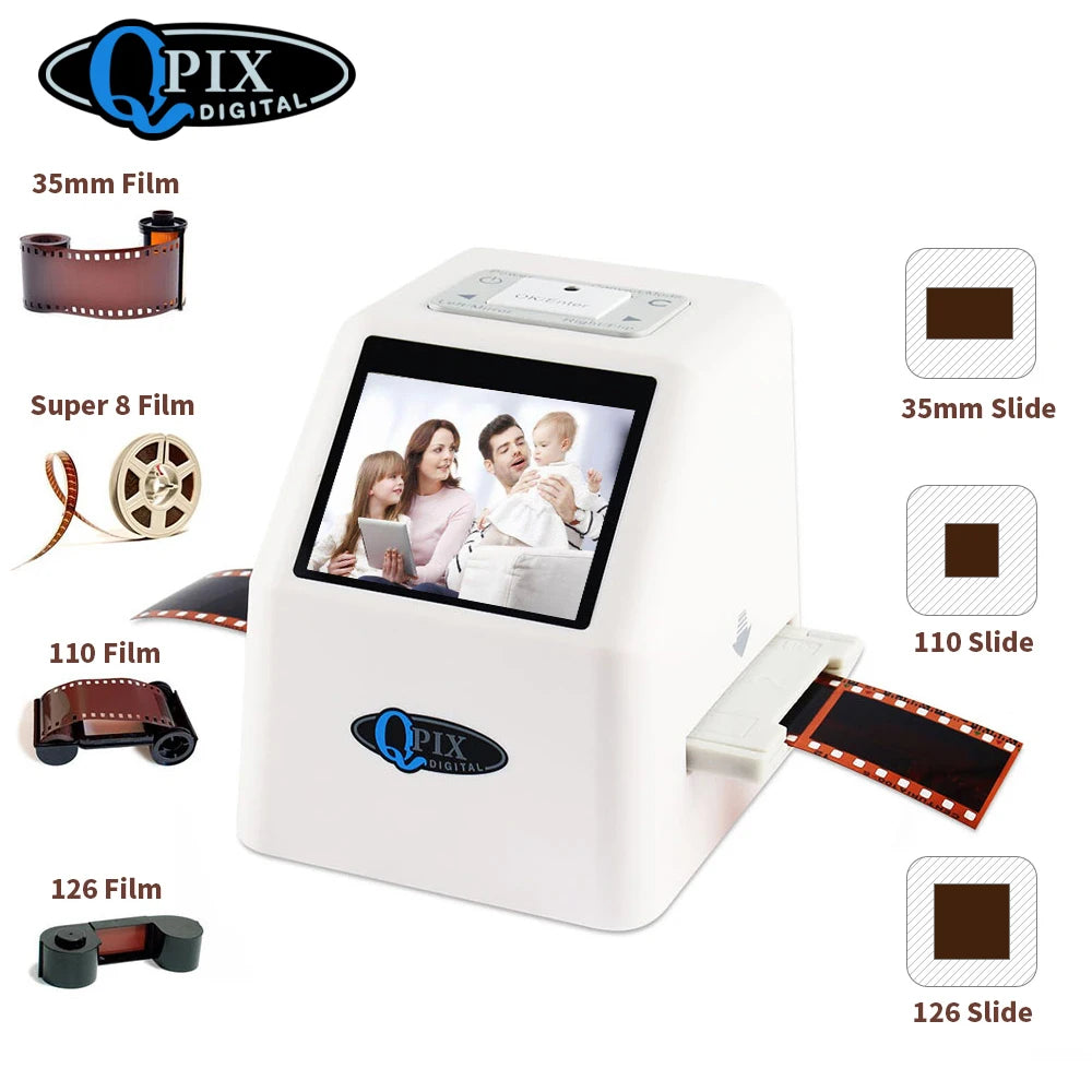 Portable 35mm Film Scanner | 2.4 inch LCD, 22MP, CMOS