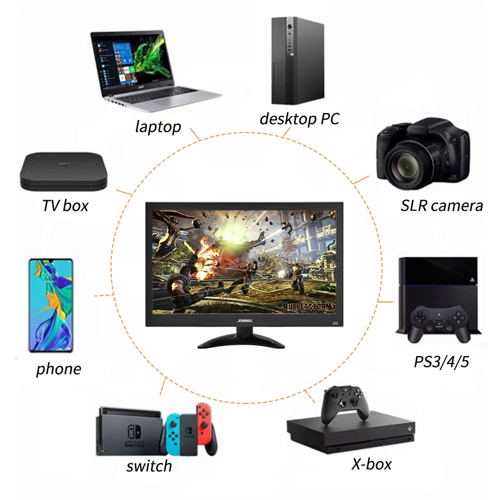 JOHNWILL 13.3 inch Portable Monitor | 1366x768, 60Hz, TFT