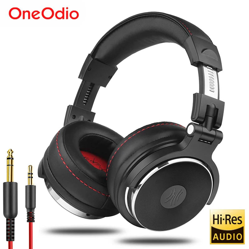 Wired Professional Studio Pro DJ Headphones With Microphone