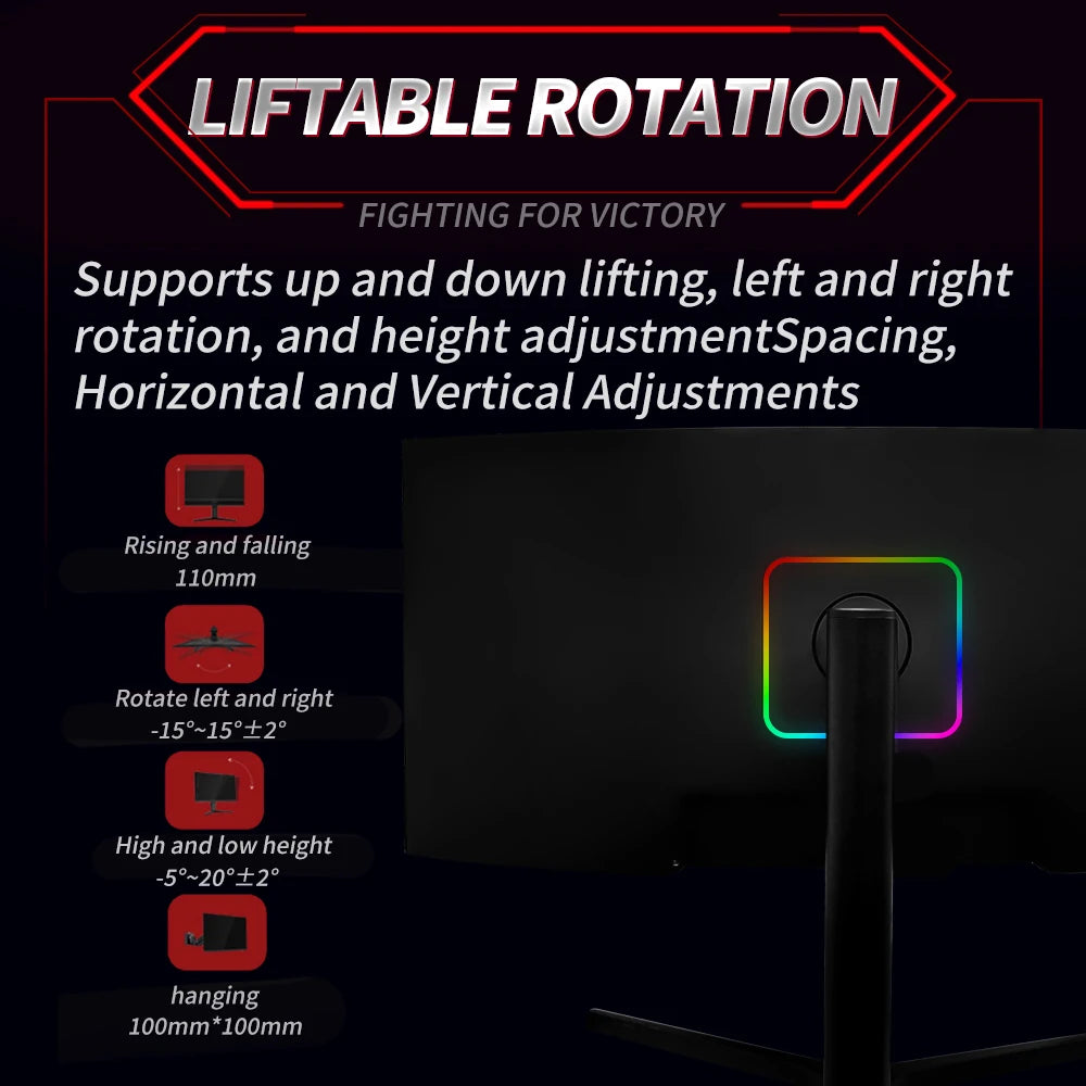 MUCAI 34 Inch Gaming Monitor | 144Hz, WQHD 3440x1440, Curved 1500R