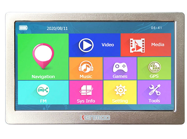 7" Car GPS Navigation | HD LCD, Multi-Language, Truck Edition