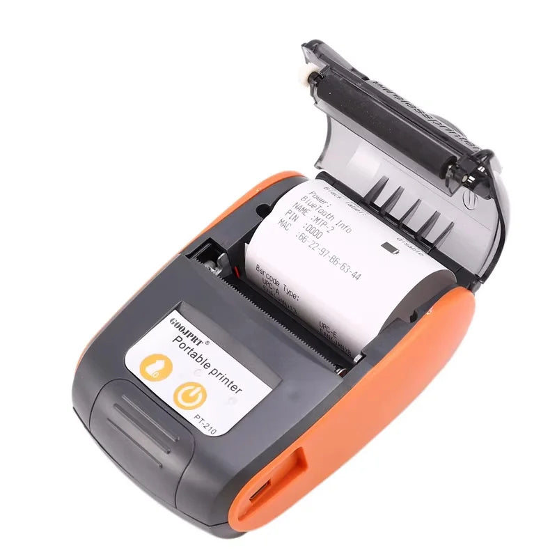 58mm Bluetooth Portable Thermal Printer | Mini, 40ppm, Mobile