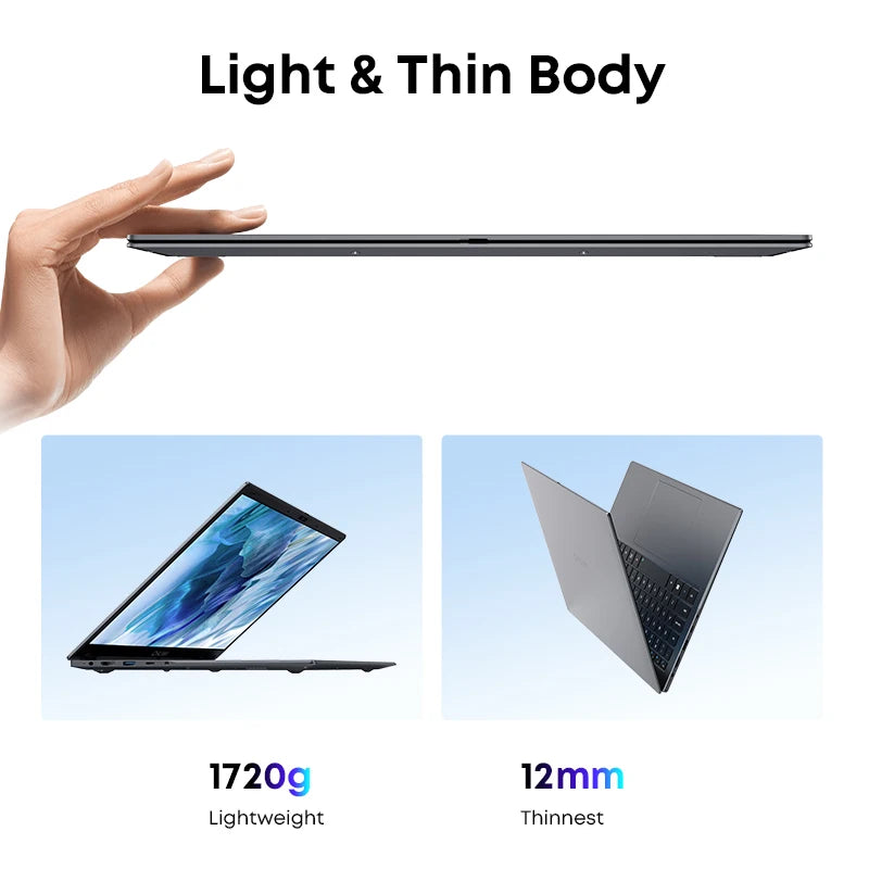CHUWI GemiBook Plus Laptop | 15.6 inch, 16GB VRAM, 3.4GHz Turbo, Windows 11