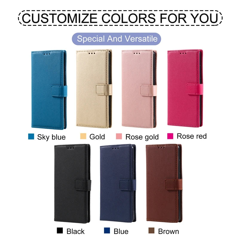 Solid Color PU Leather Phone Case For iPhone (Multi Options Available)