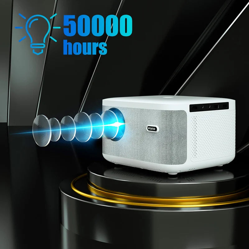 WZATCO A20 Digital Focus Full HD Projector | 6000 Lumens, Bluetooth