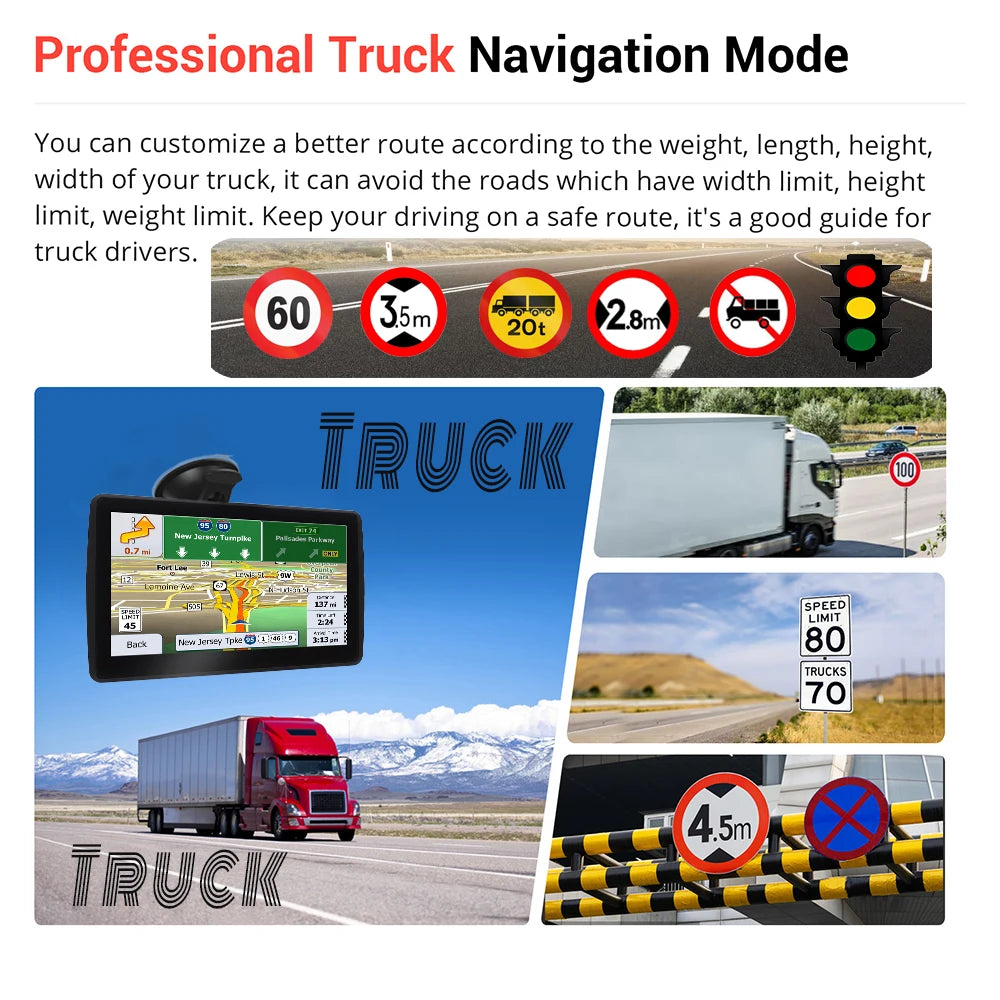 7" GPS Navigation 8GB | Touch Screen, FM, Multiple Maps