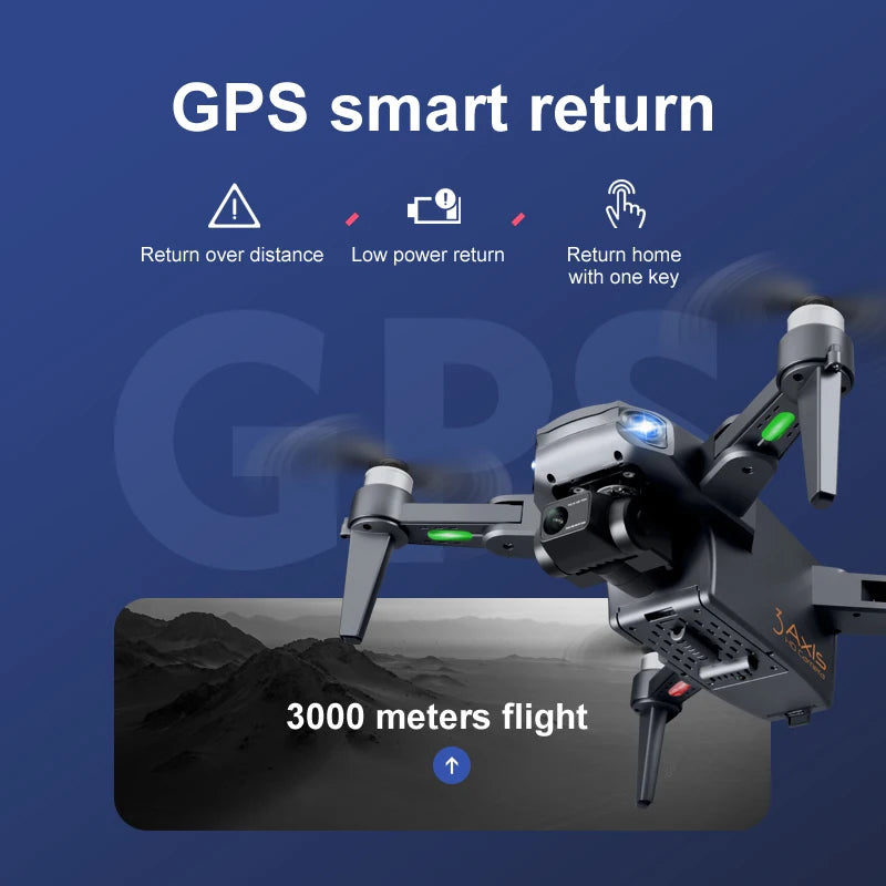 RG106 Professional 6K Camera Drone with 3-Axis Gimbal - 3000m Range