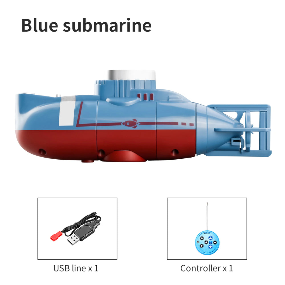 Mini RC Submarine | Remote Control, 5m Range, 23-25min Runtime
