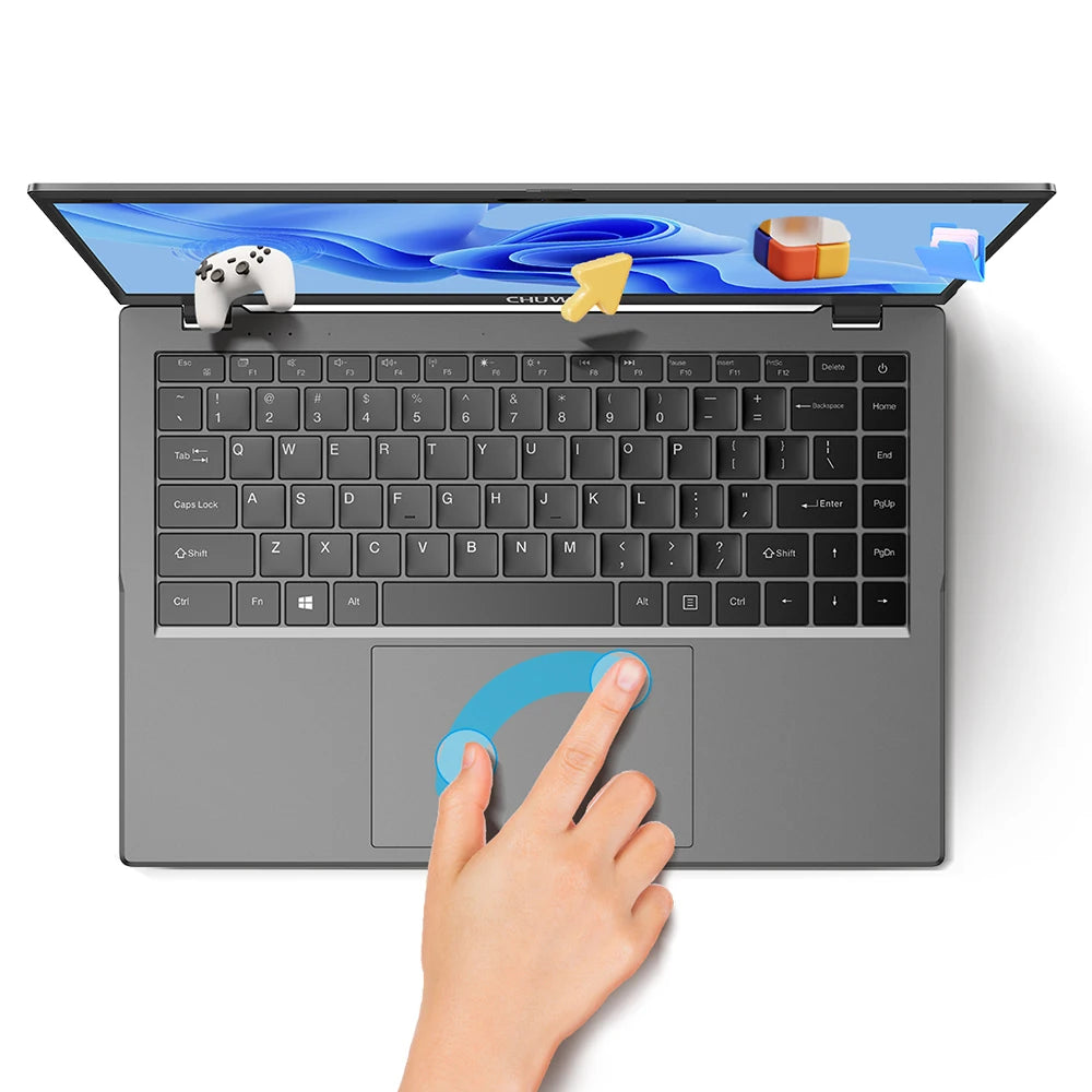 CHUWI GemiBook XPro 14 inch UHD Laptop | 3.4GHz Turbo, Gaming, Expandable Storage