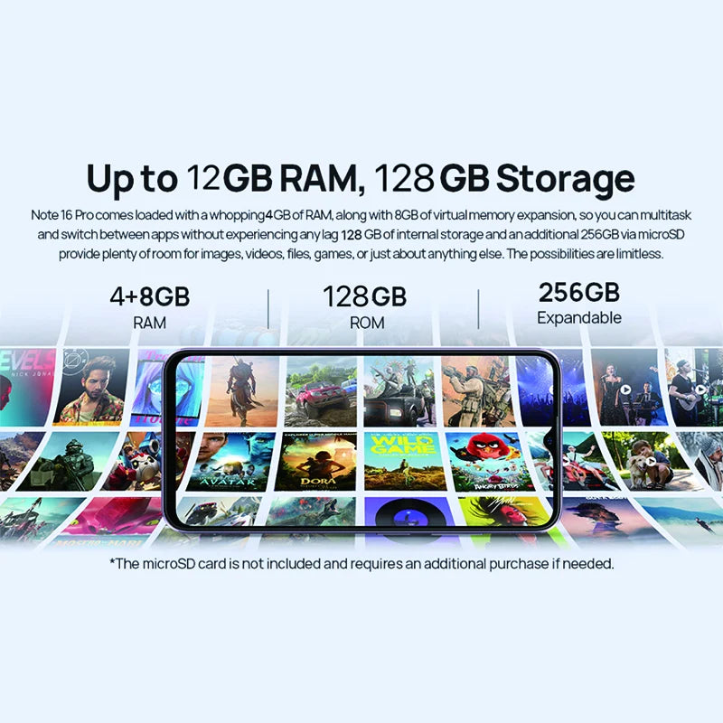 Ulefone Note 16 Pro Smartphone | 720x1600 HD+, 50MP Front, 8MP Rear, Fast Charge