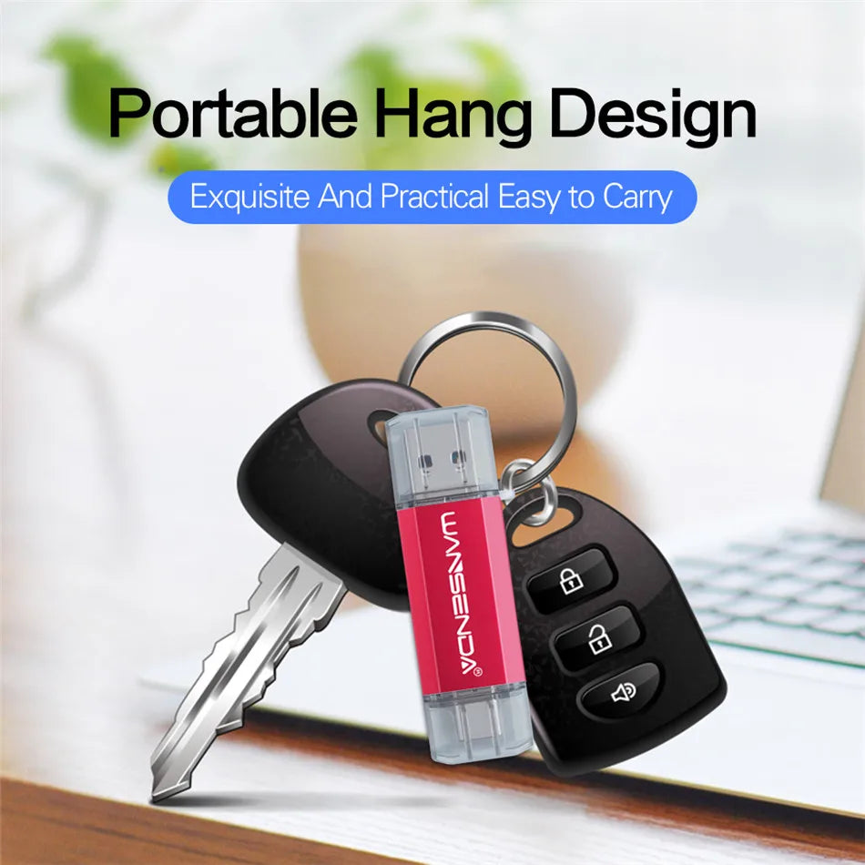 OTG USB 3.0 Flash Drive - Type-C Dual Interface Metal Storage