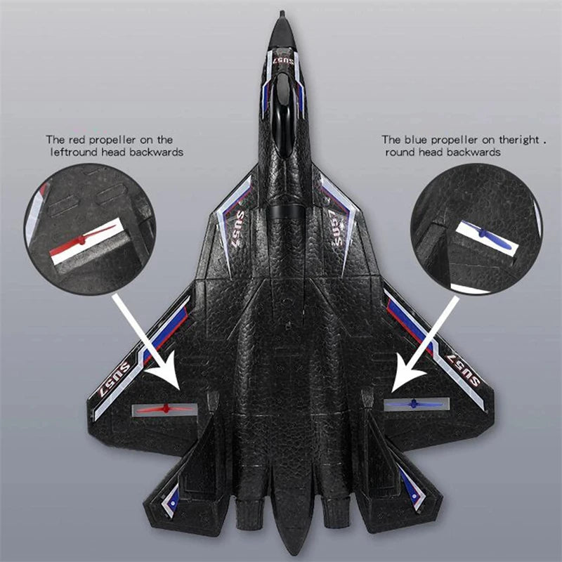 SU-57 RC Foam Aircraft | 2.4G Radio Control, Durable Foam
