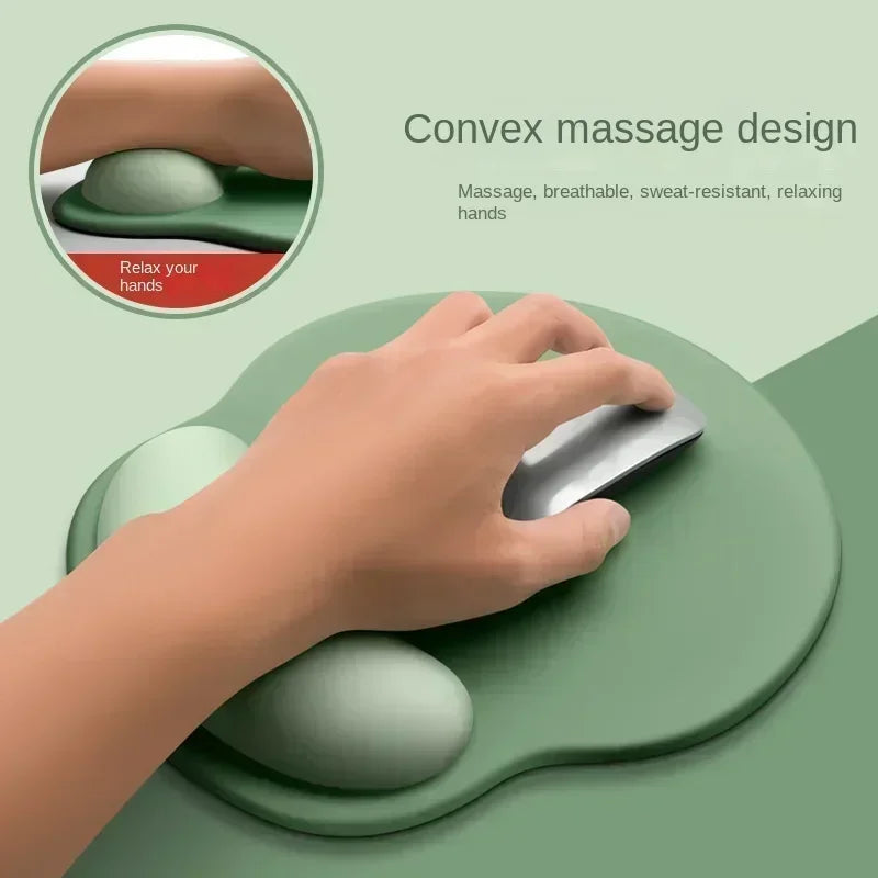 Ergonomic Mouse Pad with Wrist Rest - Premium Silicone Support