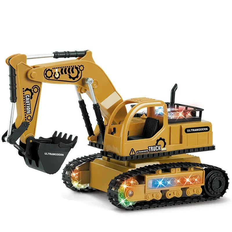 RC Excavator with Music and Light | 10m Range, Lithium Battery