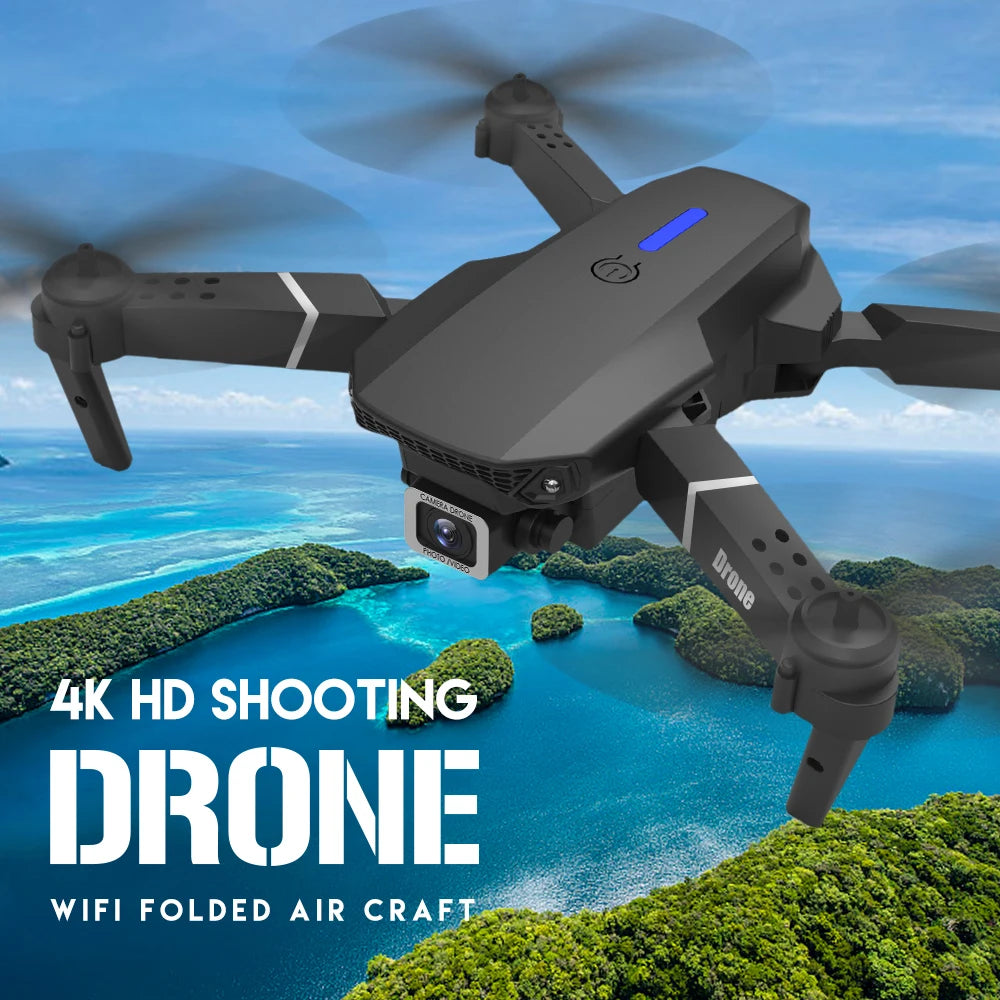 RC Drone 4K Professional | 1080P Wide Angle Camera, GPS