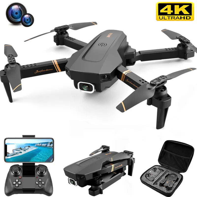 4K HD Dual Camera Drone | Wide Angle, FPV, Professional