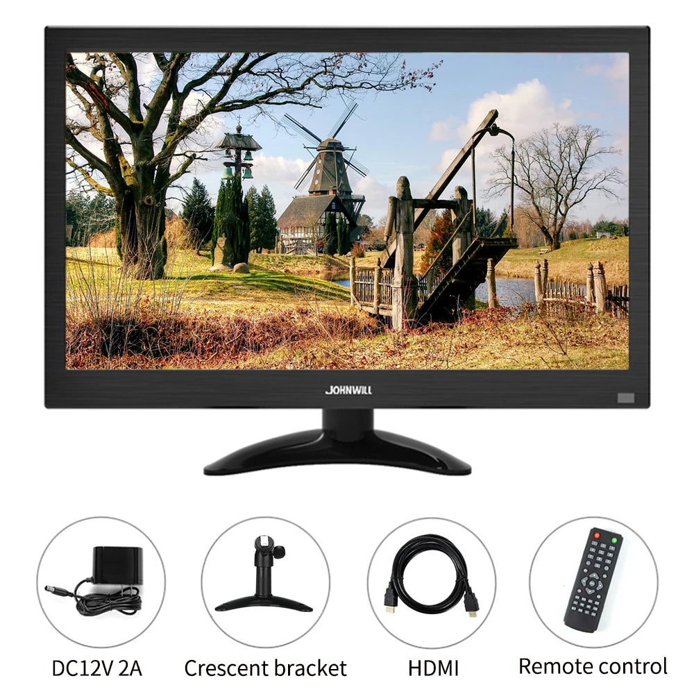 JOHNWILL 13.3 inch Portable Monitor | 1366x768, 60Hz, TFT