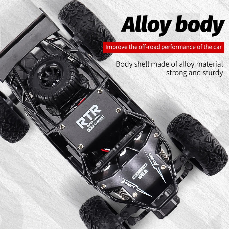 RC Car with LED Lights | Radio Remote Control, Lithium Battery