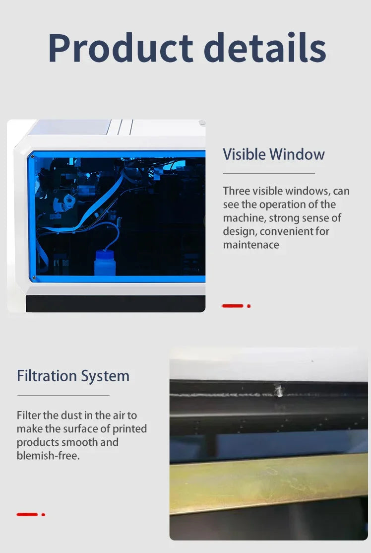 PROCOLORED A3-PRO UV Flatbed Printer | 2880x1440dpi, 40ppm