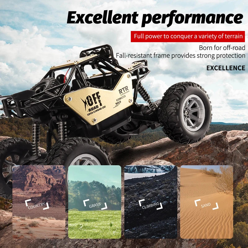 RC Car with LED Lights | Radio Remote Control, Lithium Battery