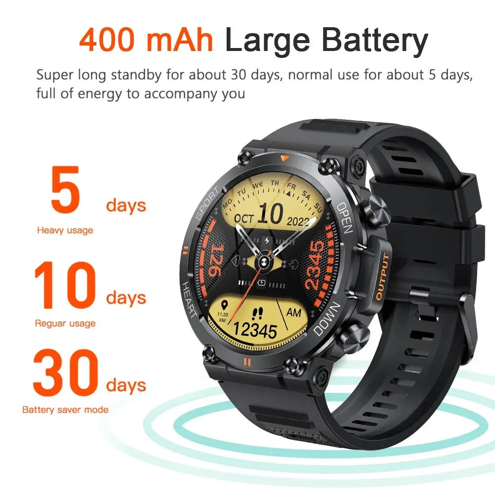 1.39 inch Men's Bluetooth Smart Watch | Fitness Tracker, Chronograph, Alarm