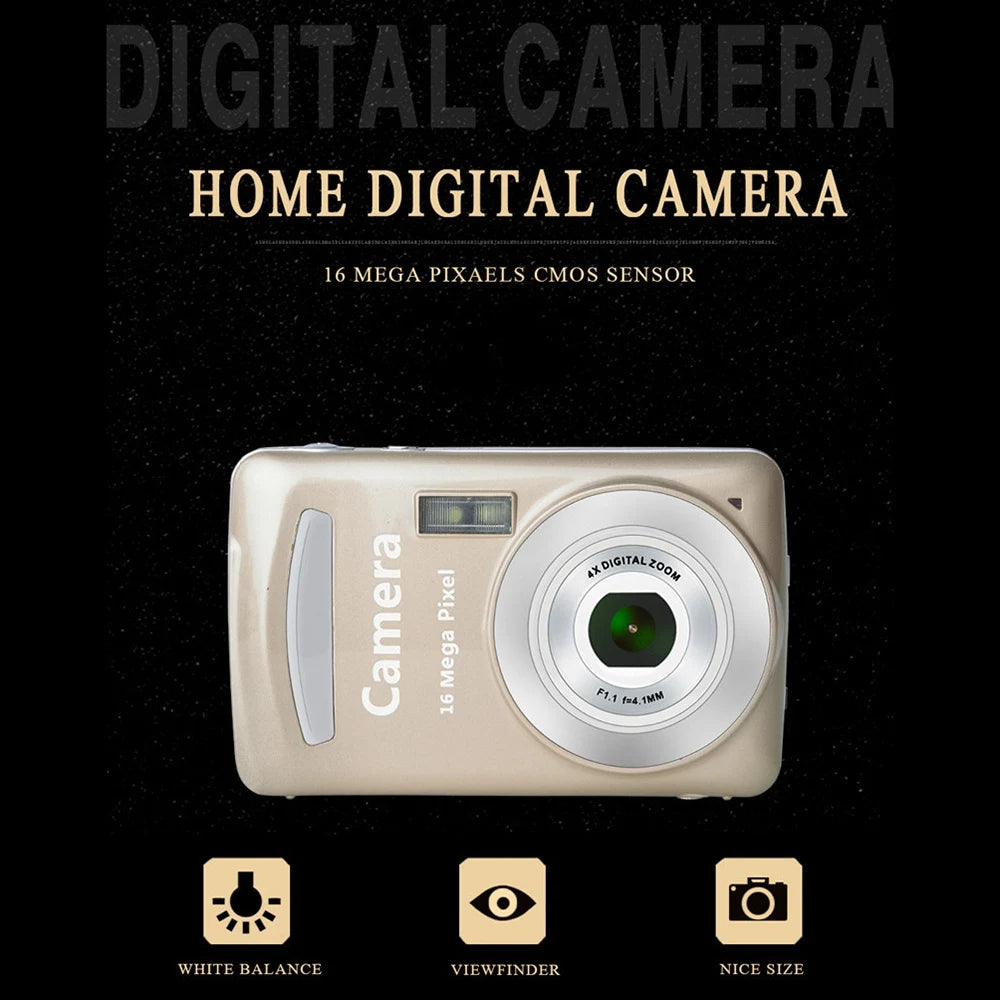 Portable Digital Camera | 1080P, Waterproof, Shockproof, CCD