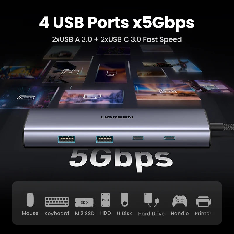 USB C HUB Type C to Multi USB 3.0 HUB HDMI Adapter Dock for MacBook Pro and Huawei Mate