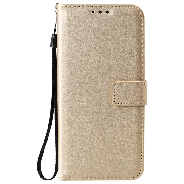 Solid Color PU Leather Case for iPhone | Magnetic, Card Pocket, Dual Layer